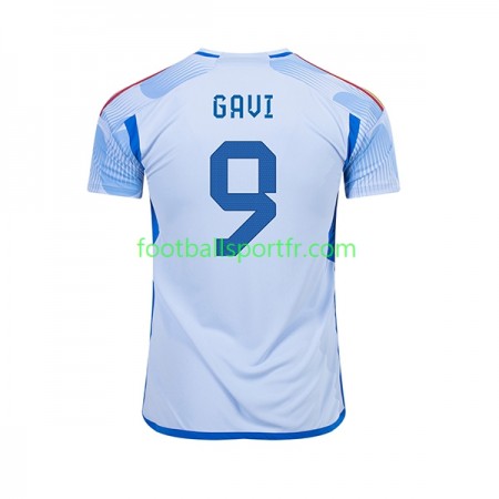 Tenue Espagne Gavi 9 Exterieur World Cup 2022 Maillot de Foot